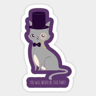 Fancy Cat Sticker